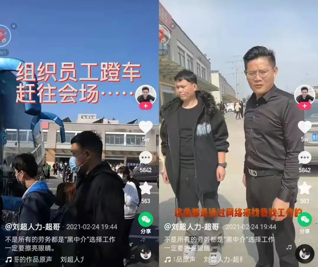 俞敏洪向左,辛巴向右